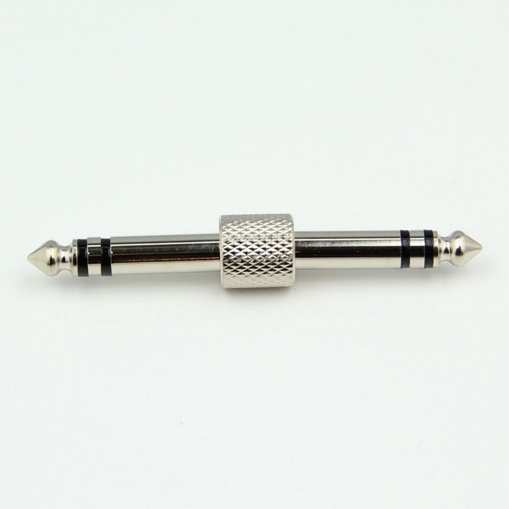 6.35mm Stereo Jack Plug to Stereo Jack Plug Coupler Adaptor