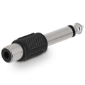 6.35mm Mono Jack Plug to RCA Phono Socket Adaptor