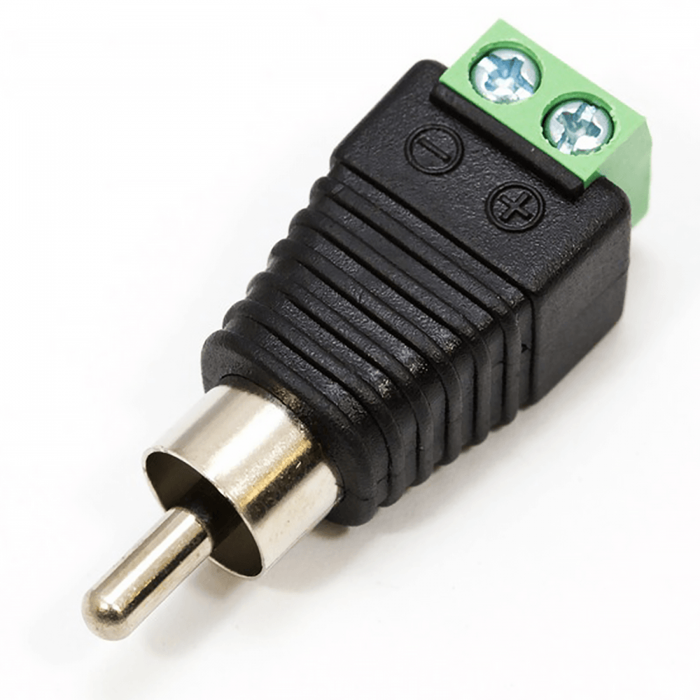 Clever Little Box RCA Phono To Terminal Screw Block Adaptor