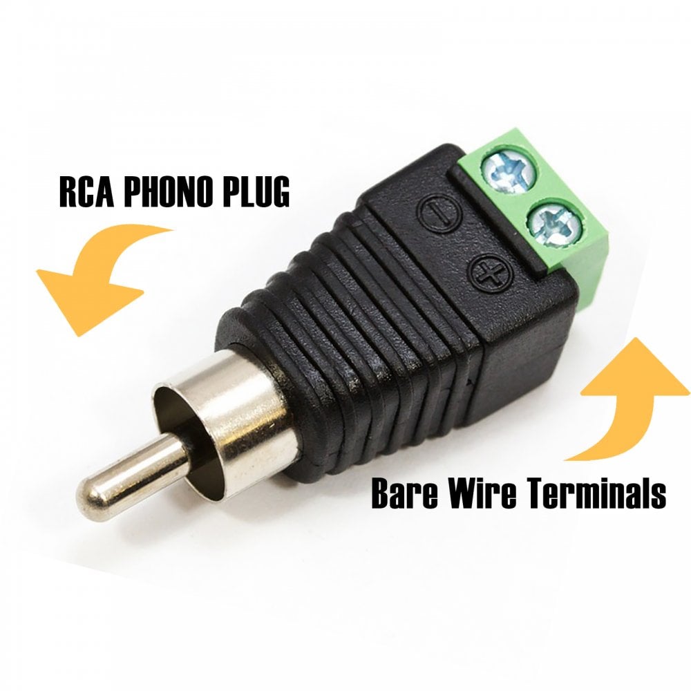 Clever Little Box RCA Phono To Terminal Screw Block Adaptor