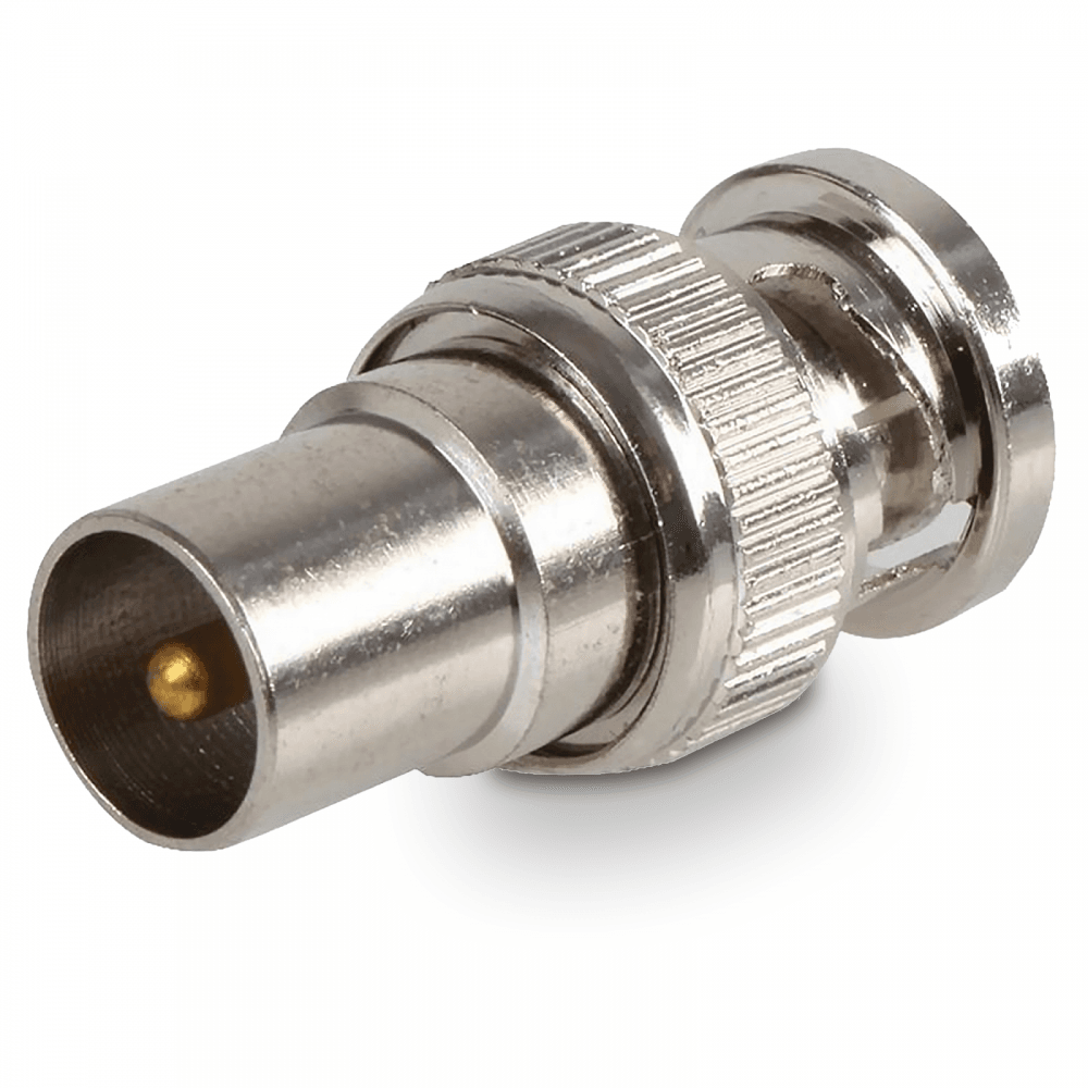 BNC Male Plug To TV Coax Male Aerial Socket Adapter