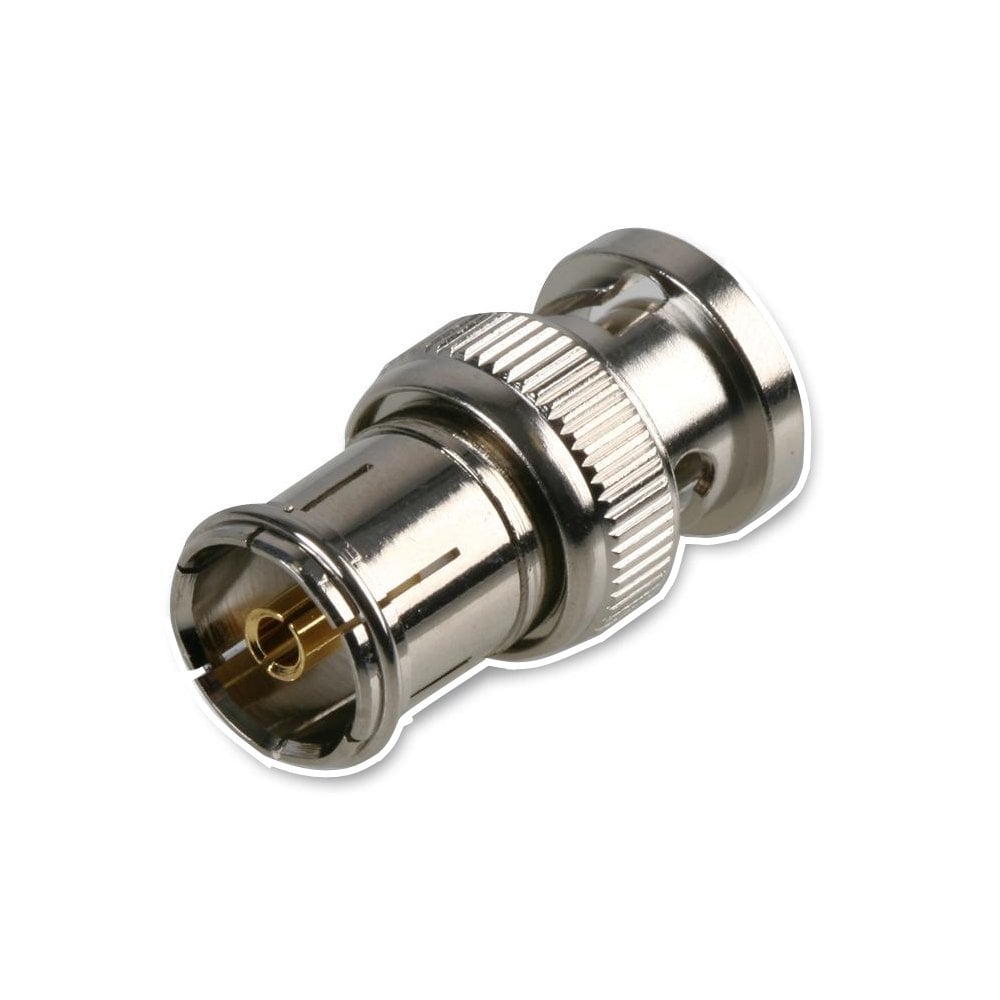 BNC Male Plug To TV Coax Female Aerial Socket Adapter