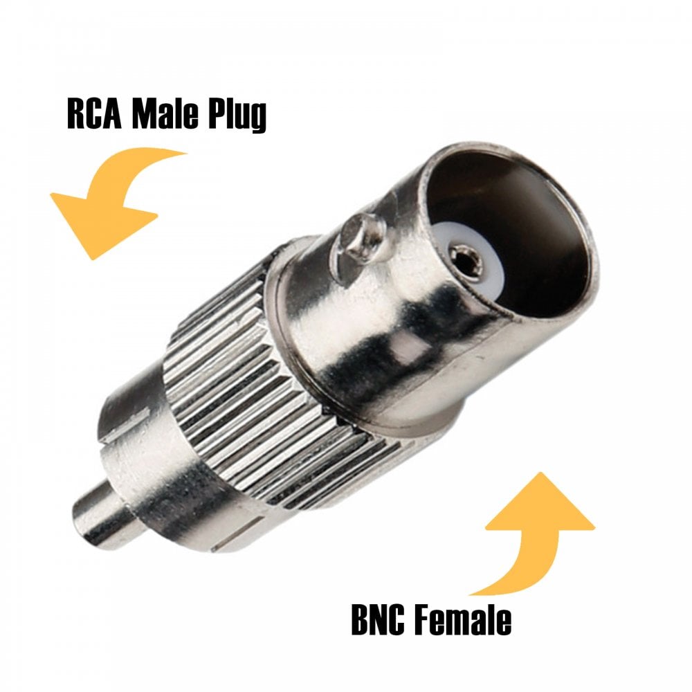 BNC Female To RCA Male Plug Aerial Adapter Converter