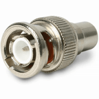 BNC Male Plug To RCA Phono Socket Aerial Adapter