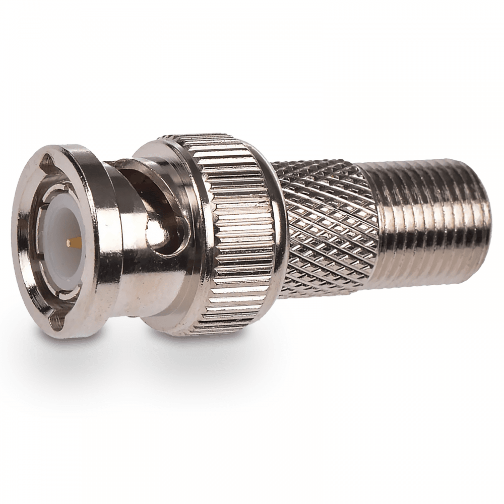 BNC Male Plug To Female F Type Aerial Adapter