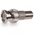 BNC Male Plug To Female F Type Aerial Adapter