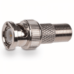 BNC Male Plug To Female F Type Aerial Adapter