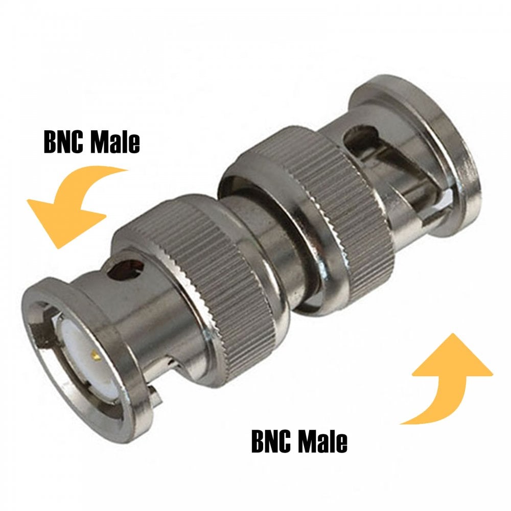 BNC Male Plug To BNC Male Plug Coupler Aerial Adapter