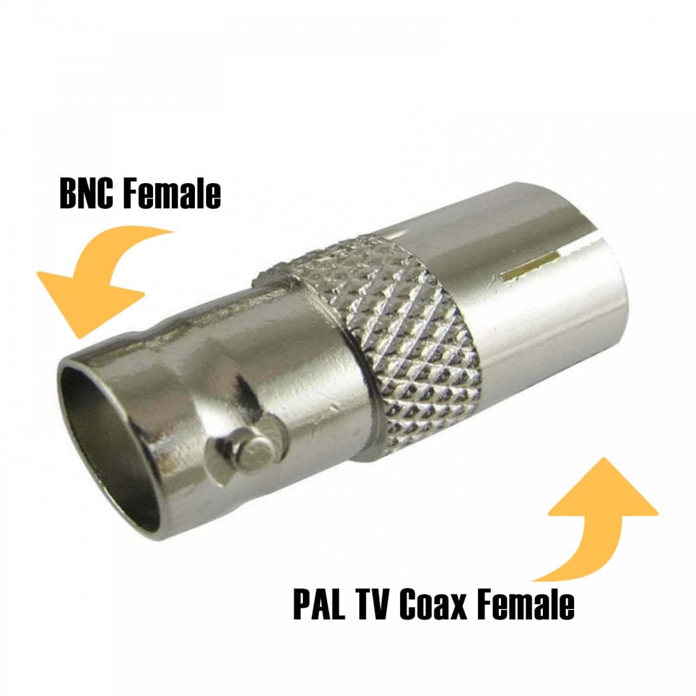 BNC Female Socket To TV Coax Female Aerial Socket Adapter