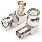 BNC Male Plug To Female Socket Right Angle Adapter