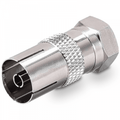 RF Coax Female to F Type Male Plug Coaxial Adapter
