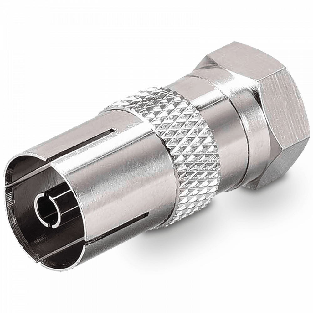 RF Coax Female to F Type Male Plug Coaxial Adapter