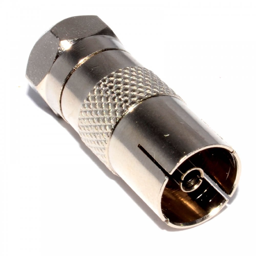 RF Coax Female to F Type Male Plug Coaxial Adapter