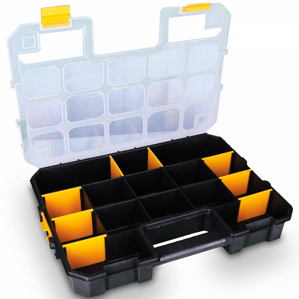 3 x 17 Compartment Heavy Duty Stackable Organiser