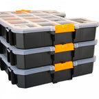 3 x 17 Compartment Heavy Duty Stackable Organiser