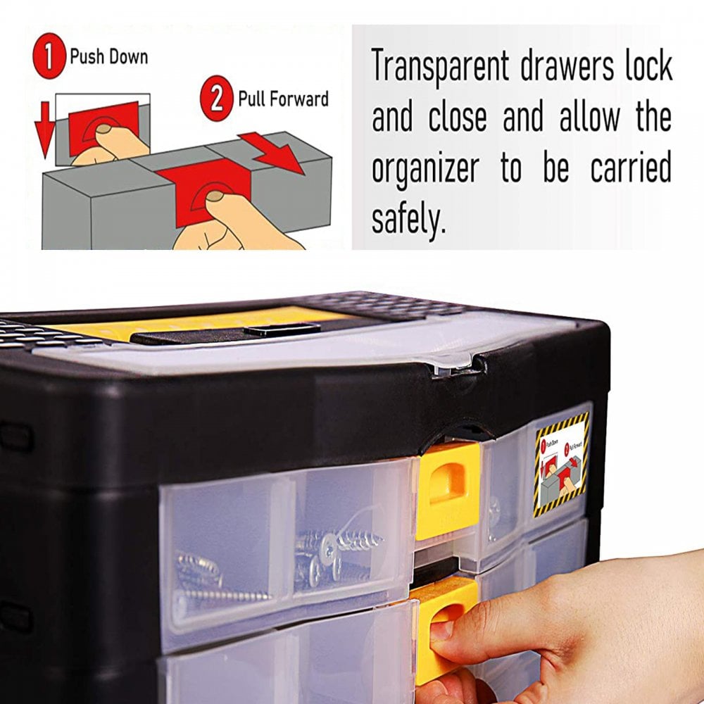 Portable Draw Organiser Storage Cases For Parts Craft
