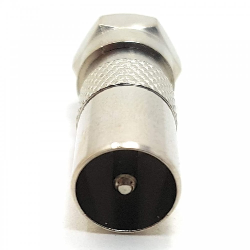 PAL Coax Male to F Type Male Plug Coaxial Adapter