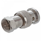 BNC Male to F Type Male Plug Coaxial Adapter
