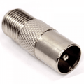 PAL Coax Male to F Type Female Plug Coaxial Adapter