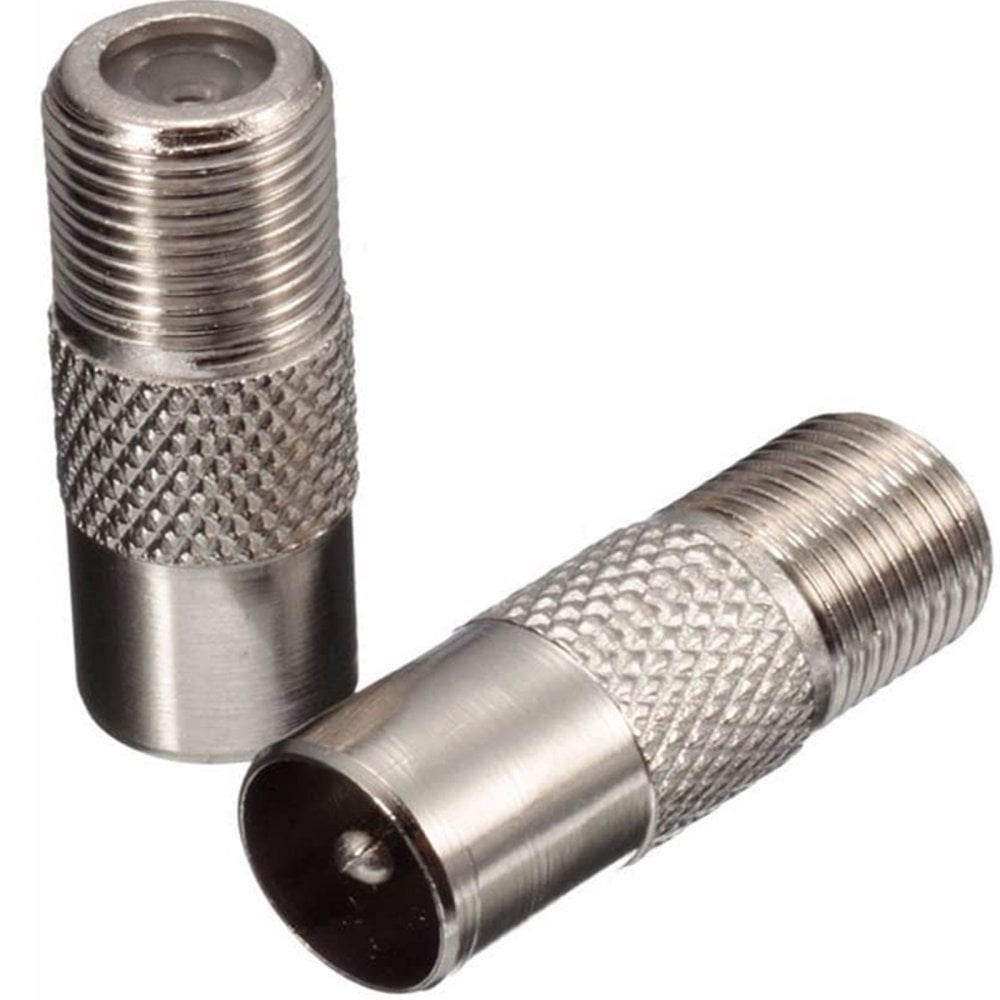 PAL Coax Male to F Type Female Plug Coaxial Adapter
