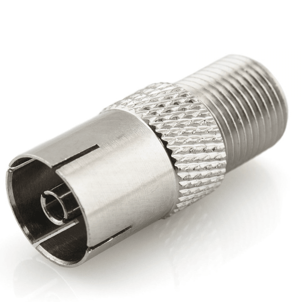 PAL Coax Female to F Type Female Plug Coaxial Adapter