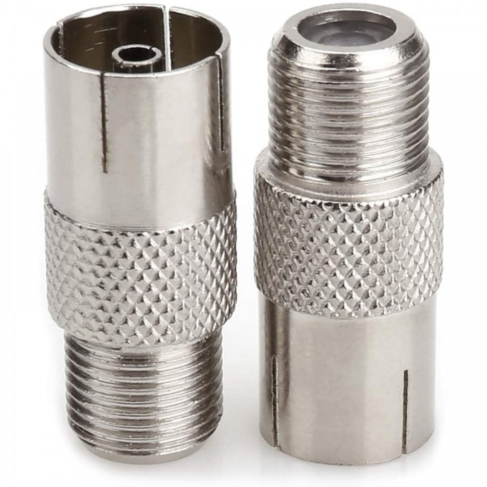 PAL Coax Female to F Type Female Plug Coaxial Adapter