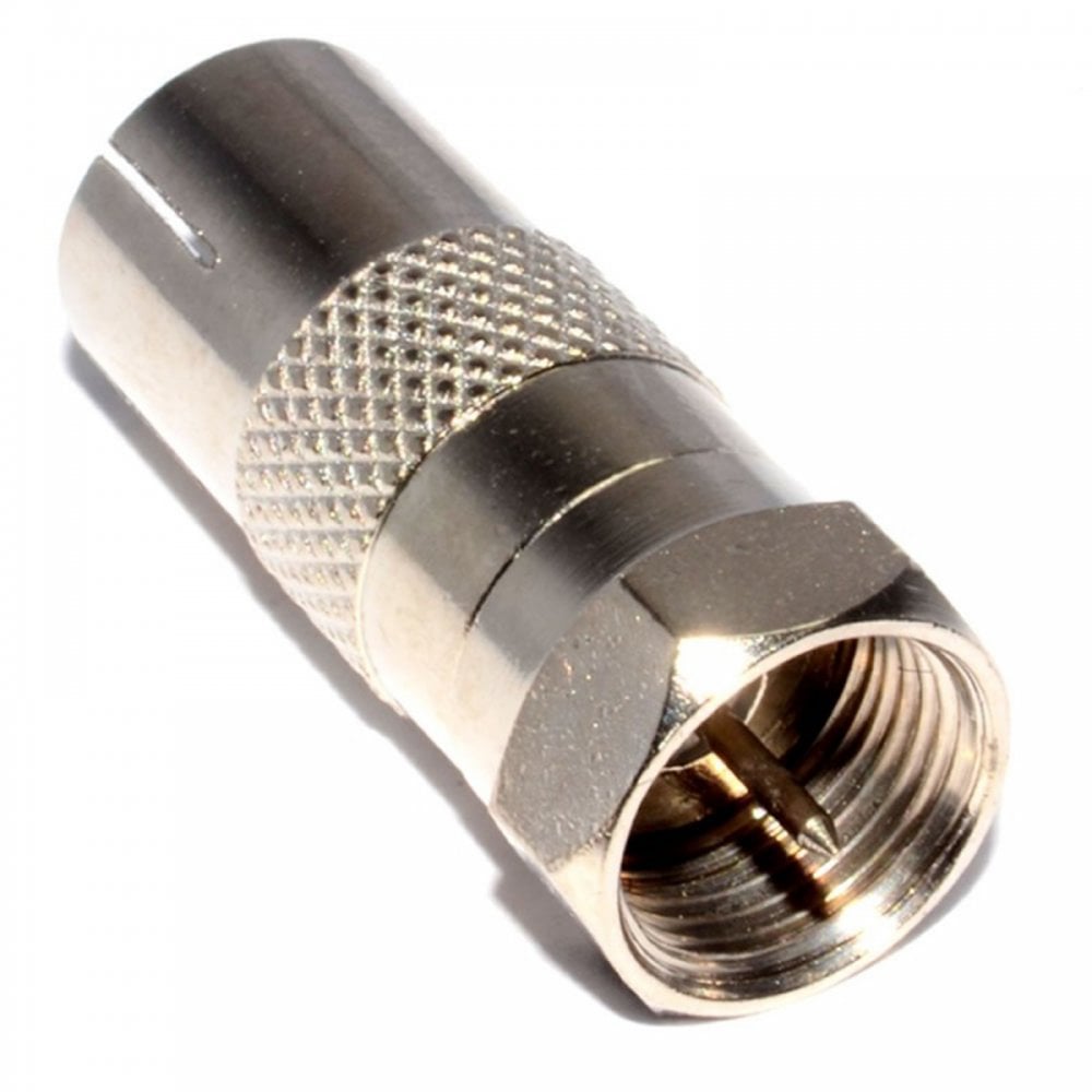 PAL Coax Female to F Type Male Plug Coaxial Adapter