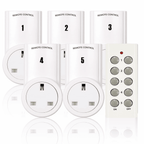 5 Way Wireless Remote Controlled Sockets