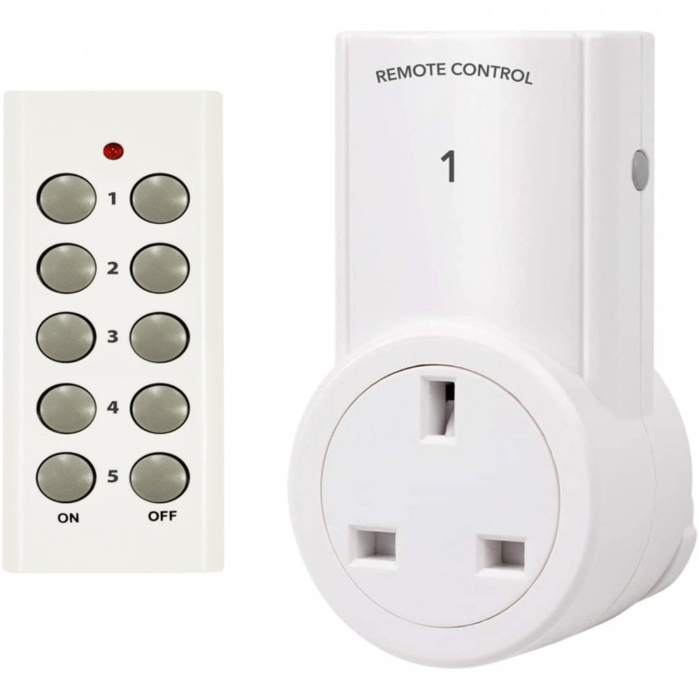 5 Way Wireless Remote Controlled Sockets