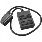 2 Way Scart Splitter Connects 2 Devices to 1 TV