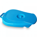 Blue Slipper Plastic Bed Pan with Lid