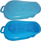 Blue Slipper Plastic Bed Pan with Lid