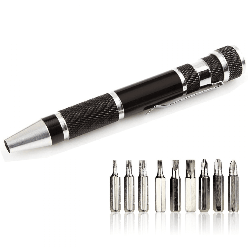 9 in 1 Precision Screwdriver Magnet Bit Set - Twist Cap Storage