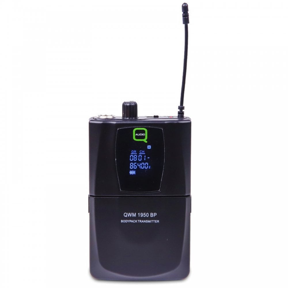 QWM1950 Handheld Body Pack Radio Mic System inc Headset Lapel