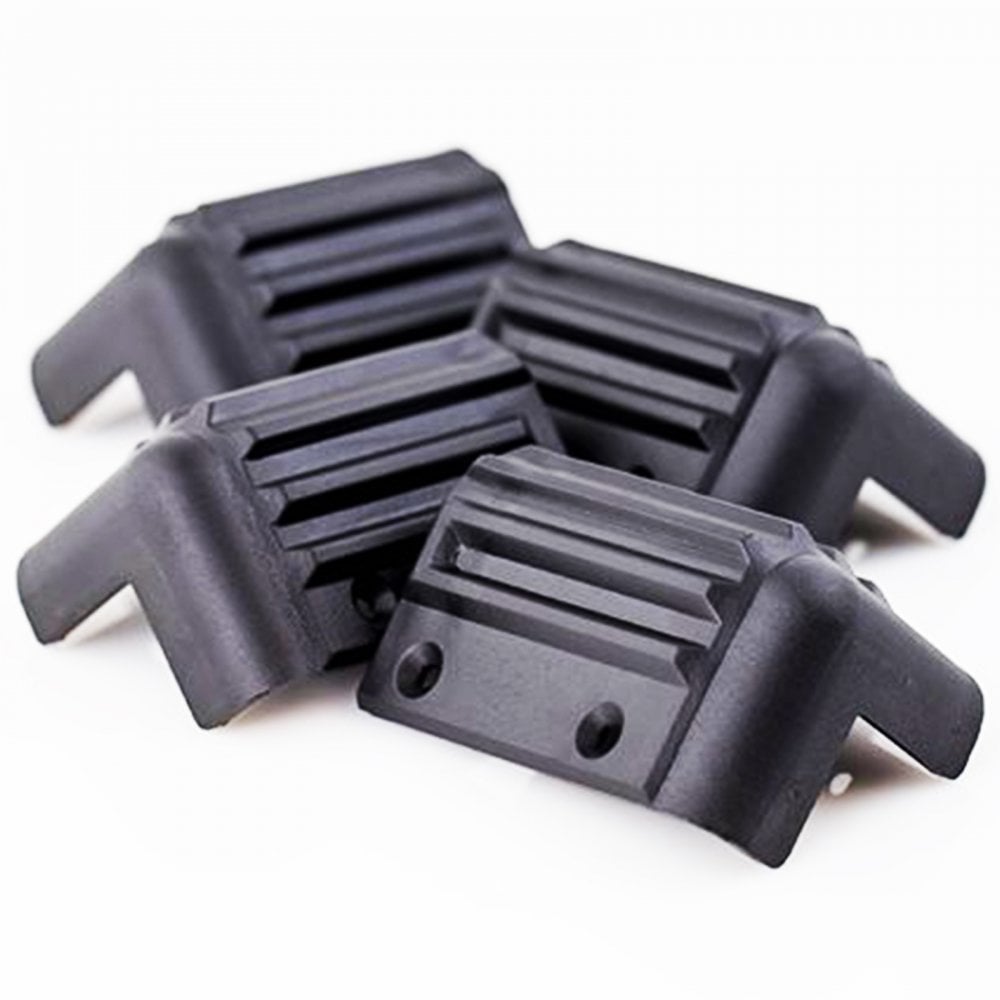 4 Large Black Plastic Heavy Duty Stacking Corners