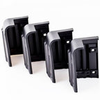 4 Large Black Plastic Heavy Duty Stacking Corners