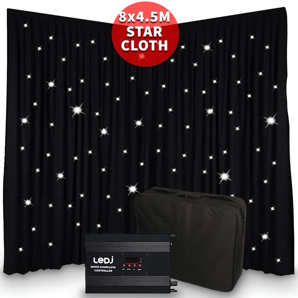 DMX 8 x 4.5m LED Starcloth System CW MKII