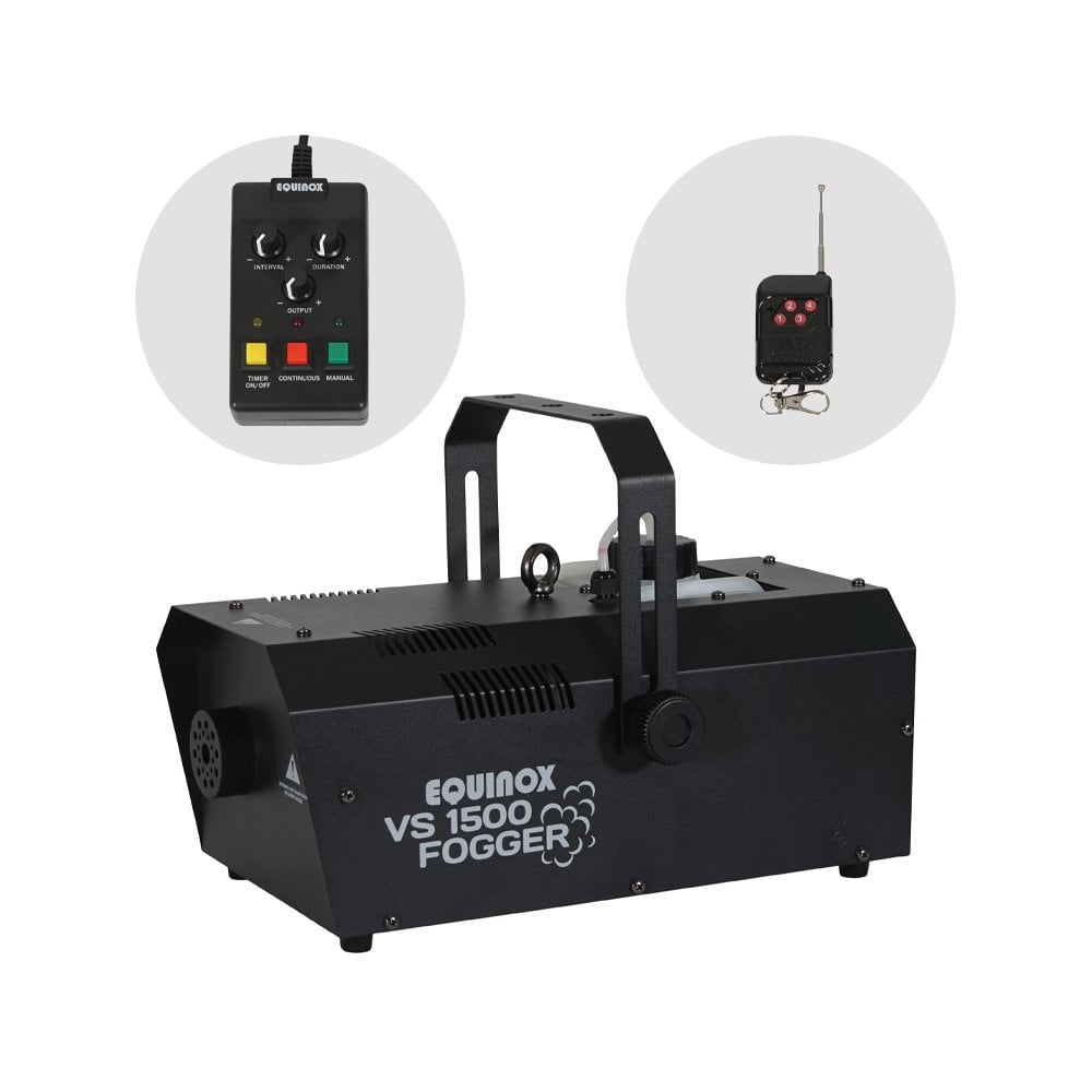 VS 1500 Fogger Smoke Machine Timer and Wireless Remote
