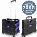 Foldable Storage Truck Basket Heavy Duty 20KG Folding Trolley