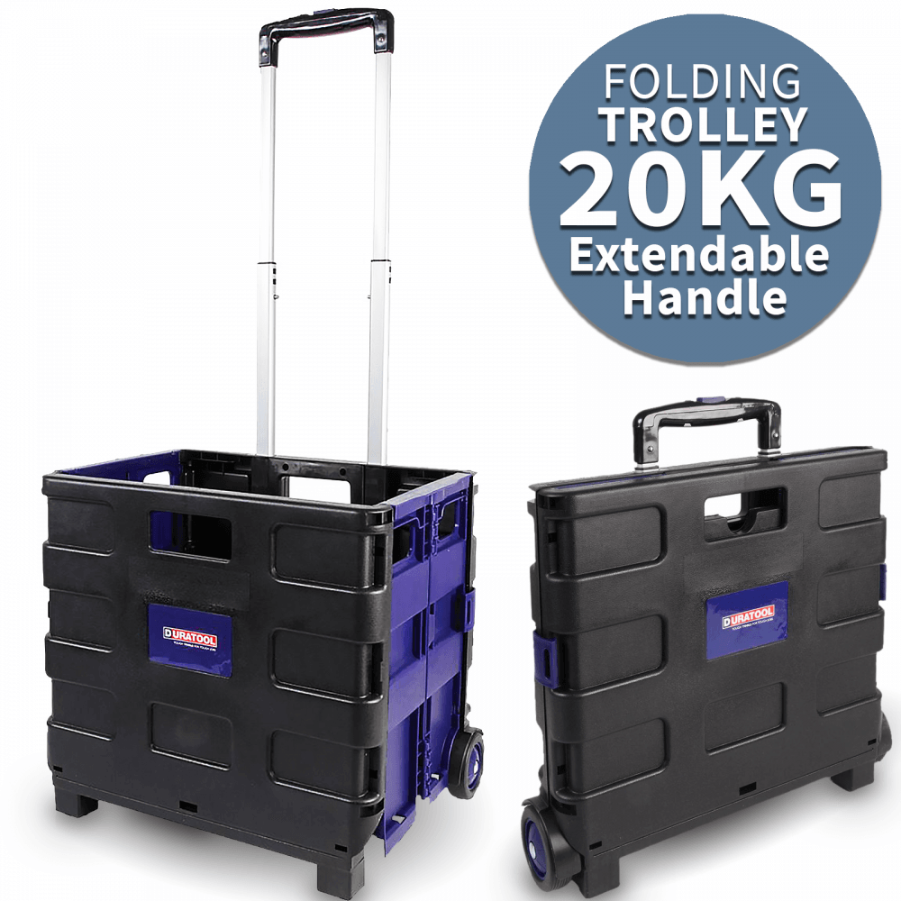 Foldable Storage Truck Basket Heavy Duty 20KG Folding Trolley