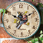 Goldfinch and Chaffinch Design Outdoor Resin Wall Clock