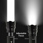 Powerful 10W ultra bright white LED Torch - Adjustable Beam