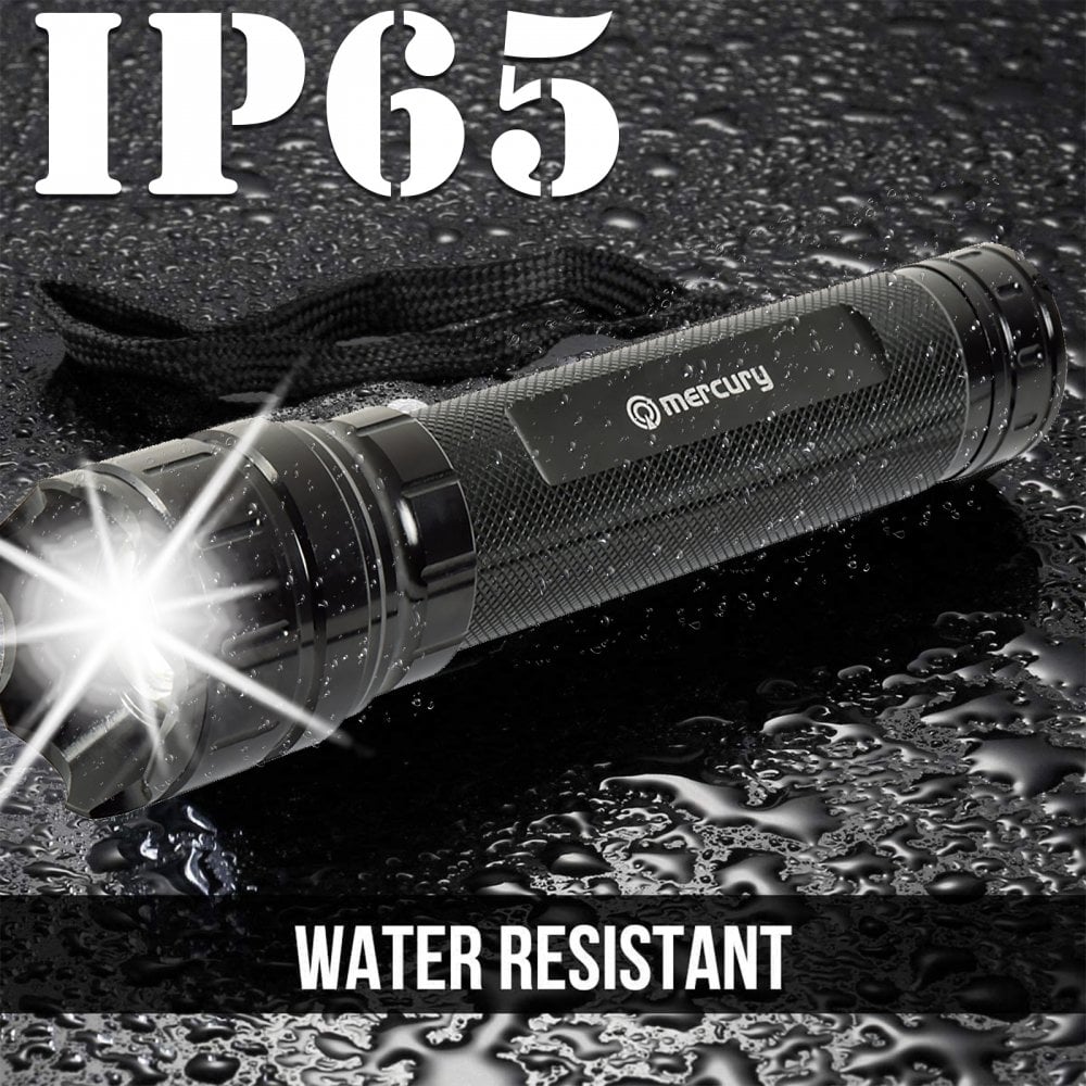 Powerful 10W ultra bright white LED Torch - Adjustable Beam