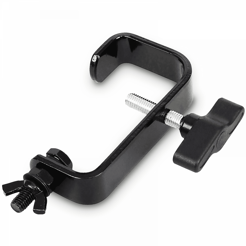 4pc 50mm Steel G Clamp for Hanging Lighting Effects Black