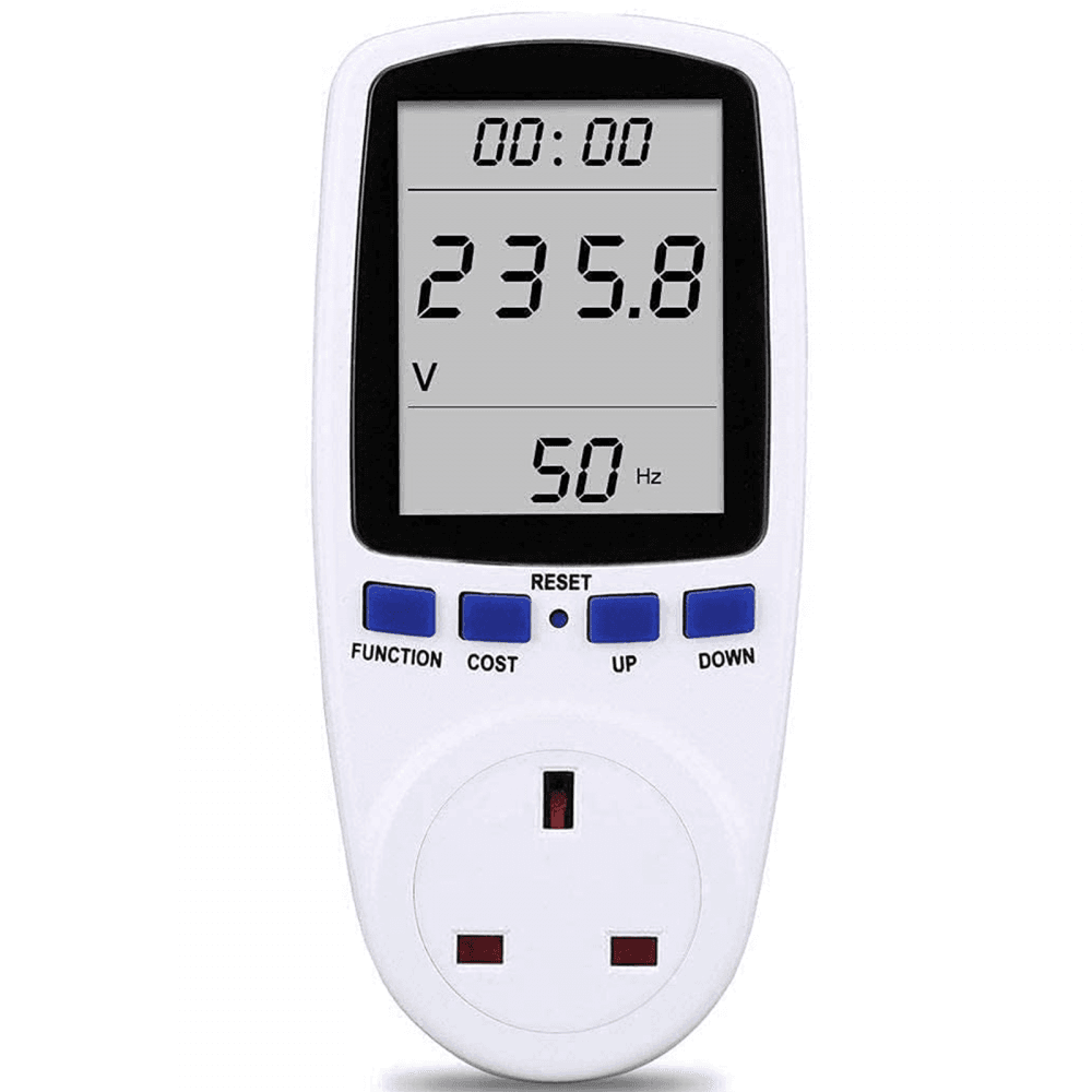 Programmable Energy Saving Power Meter - Calulates Running Costs