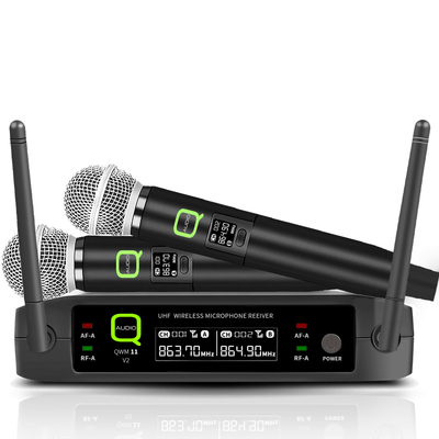 QWM11 V2 UHF Wireless Radio Microphone System