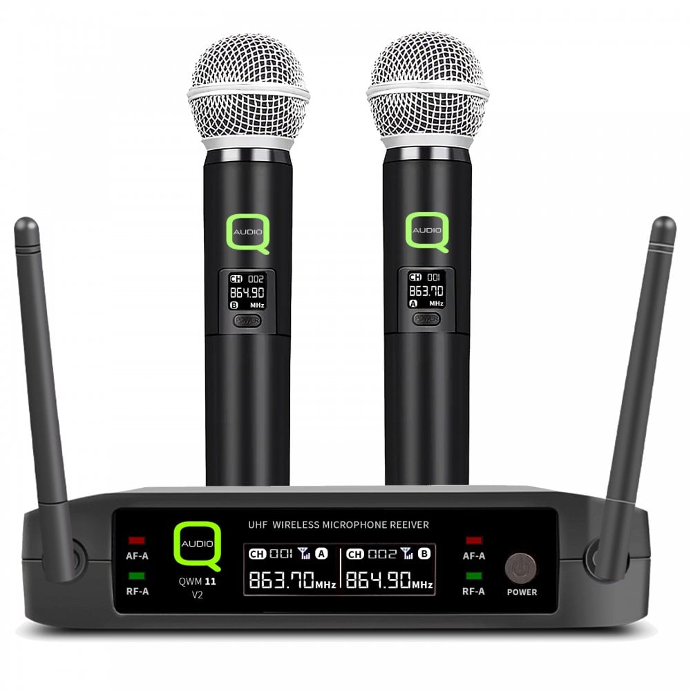 QWM11 V2 UHF Wireless Radio Microphone System