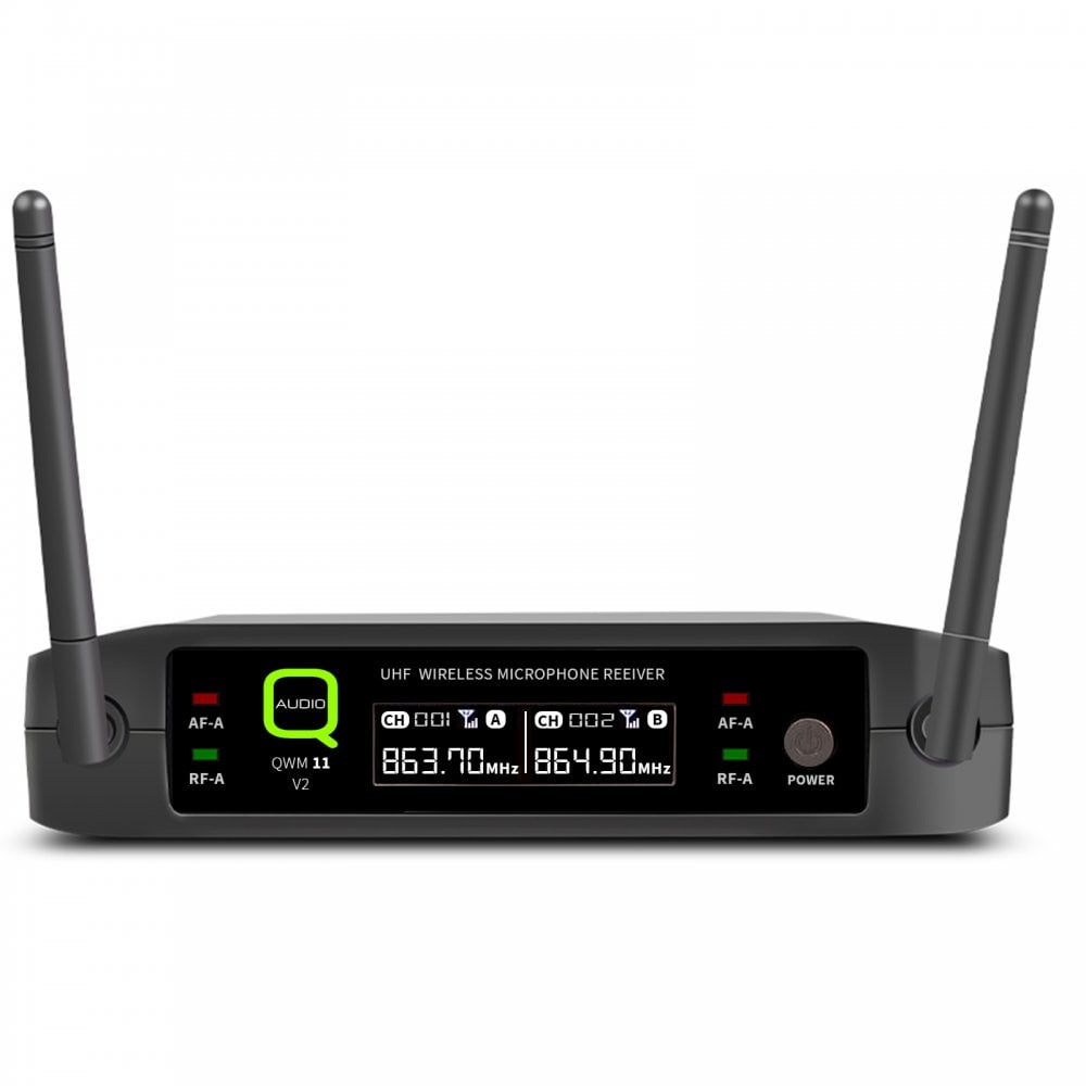 QWM11 V2 UHF Wireless Radio Microphone System