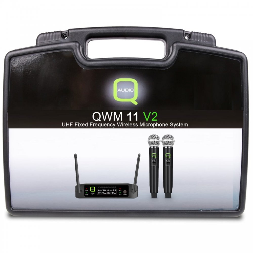 QWM11 V2 UHF Wireless Radio Microphone System