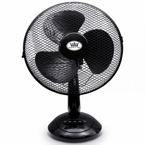 12" 30cm Desk Fan 3 Speed Settings Black